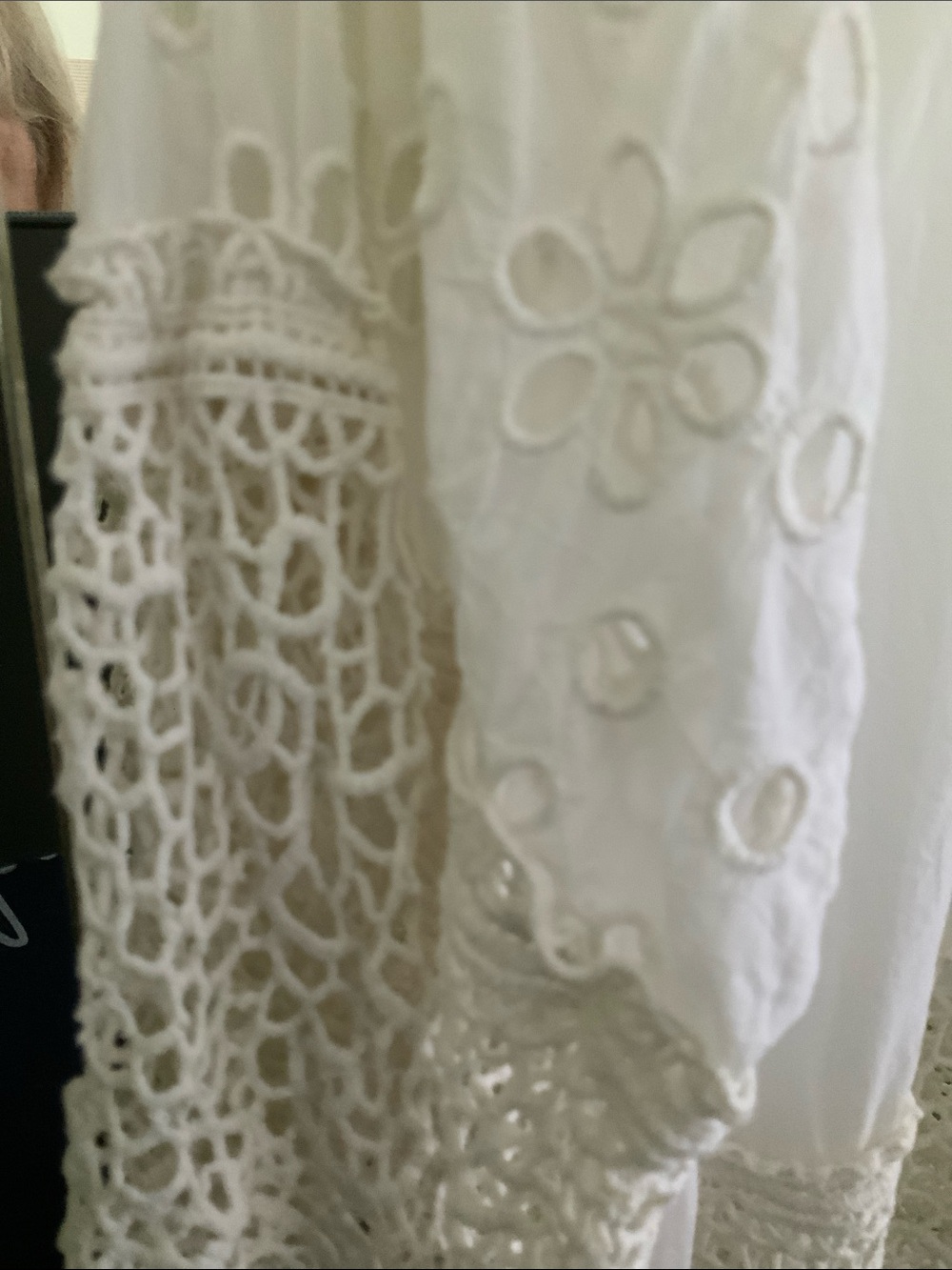 Johnny Was white tunic top - Picture 4 of 6